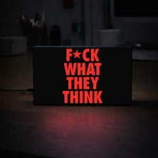 Gişe Arts Masa Lambası - F*ck What They Thınk Adaptörlü Dekoratif & Hediyelik Lamba
