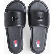 Tommy Hilfiger Tjw Soft Padded Casual Slıde Kadın Siyah Terlik - EN0EN02950