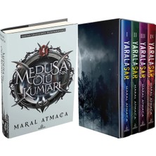 Ephesus Yayınları Medusanın Ölü Kumları 4 Ciltli ve Yaralasar Serisi Seti 4 Kitap Ciltli Kutulu (Maral Atmaca) 2li Set