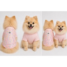 Puppy Party Pembe Pul Detaylı Parlayan Köpek Üstü