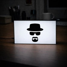 Gişe Arts Masa Lambası - Heisenberg (Breaking Bad) Logo Adaptörlü Dekoratif & Hediyelik Lamba