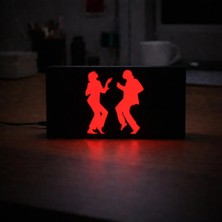 Gişe Arts Masa Lambası - Pulp Fiction Silüet Adaptörlü Dekoratif & Hediyelik Lamba