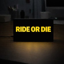 Gişe Arts Masa Lambası - Ride Or Die Adaptörlü Dekoratif & Hediyelik Lamba