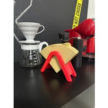Print Zone V60 Kahve Filtre Kağıdı Standı ve Tutucu - Barista Tipi Kahve Köşesi Düzenleyici Organizer