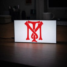 Gişe Arts Masa Lambası - Tony Montana Logo Adaptörlü Dekoratif & Hediyelik Lamba