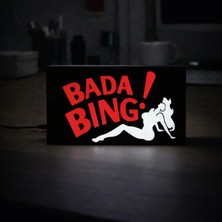 Gişe Arts Masa Lambası - Bada Bing! Logo Adaptörlü Dekoratif & Hediyelik Lamba