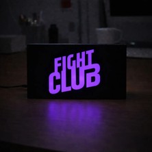 Gişe Arts Masa Lambası - Fight Club Logo Adaptörlü Dekoratif & Hediyelik Lamba
