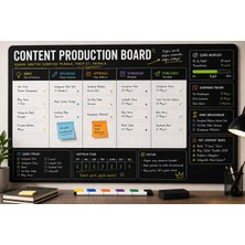 Eseran Print Içerik Üretim Planlama Panosu Dry Erase Duvar Planlayıcı (70X100 Cm)