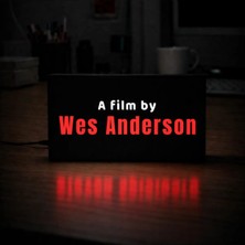 Gişe Arts Masa Lambası - A Film By Wes Anderson Adaptörlü Dekoratif & Hediyelik Lamba