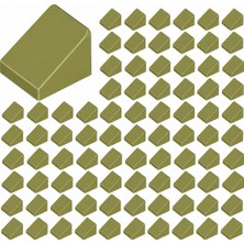 LEGO Yedek Parçalar: Slope: 100 Adet 1X1X2/3 Zeytin Yeşili - Olive Green 54200