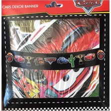 Umamiçe Cars Temalı Dekoratif Banner Arabalar Ipli Dekor Banner Cars