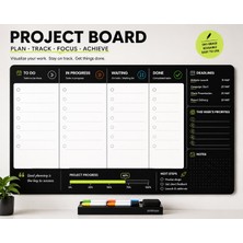 Eseran Print Dry Erase Proje Yönetim Panosu (70X100 Cm) – Project Board