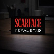 Gişe Arts Masa Lambası - Scarface: The World Is Yours Adaptörlü Dekoratif & Hediyelik Lamba