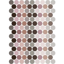 2 cm 128 Adet Yuvarlak Koyu Açık Soft Renkler Sticker Etiket Hediye Paketleme Parti Hediyeleri