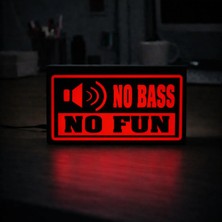 Gişe Arts Masa Lambası - No Bass No Fun Adaptörlü Dekoratif & Hediyelik Lamba