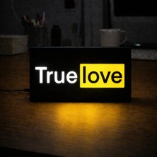 Gişe Arts Masa Lambası - True Love (Gerçek Aşk) Adaptörlü Dekoratif & Hediyelik Lamba