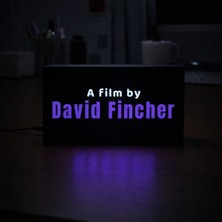 Gişe Arts Masa Lambası - A Film By David Fincher Adaptörlü Dekoratif & Hediyelik Lamba