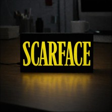 Gişe Arts Masa Lambası - Scarface Logo Adaptörlü Dekoratif & Hediyelik Lamba