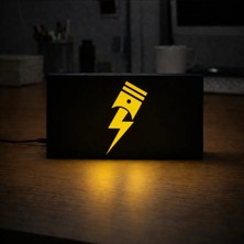 Gişe Arts Masa Lambası - Piston Logo Adaptörlü Dekoratif & Hediyelik Lamba
