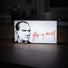 Gişe Arts Masa Lambası - Atatürk Adaptörlü Dekoratif & Hediyelik Lamba
