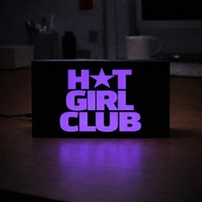 Gişe Arts Masa Lambası - Hot Girls Club Adaptörlü Dekoratif & Hediyelik Lamba