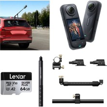 INSTA360 X5 Aksiyon Kamerası - Kayak Kiti 64 GB, Gelişmiş Bağlantı Seçenekleri ve Dayanıklı Özellikler