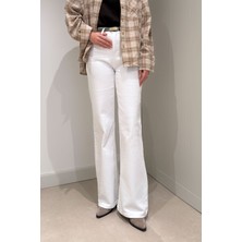 Magarde Tintli Wide Leg Jean- Ekru