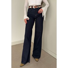 Magarde Tintli Wide Leg Jean- Lacivert