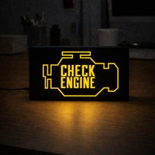 Gişe Arts Masa Lambası - Check Engine Adaptörlü Dekoratif & Hediyelik Lamba