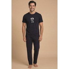 Wordex Mrn 8109 Penye Erkek Yazlık Kısa Kollu Cepli Pijama Takımı