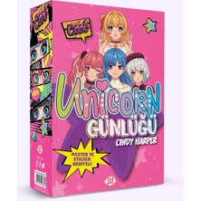 Unicorn Günlüğü Kutulu Set - 4 Kitap Takım - Cindy Harper - Poster ve Sticker Hediyeli