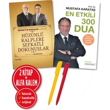 Hayy Kitap Alfa Kalem+Hüzünlü Kalplere+En Etkili 300 Dua / Necmettin Nursaçan, Mustafa Karataş 2 Kitap