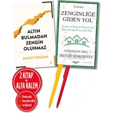 Destek Yayınları Alfa Kalem+Altın Bulmadan Zengin Olunmaz+Zenginliğe Giden Yol / Davut Doğan, Napoleon Hill 2 Kitap