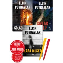 Doğan Kitap Alfa Kalem+Gölgenin Eli+Kara Muska+Çıplak Kalp / Elçin Poyrazlar 3 Kitap+Yeni+Polisiye