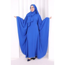 Bym Fashion Yarasakol Biyeli Elbise Şal Hediyelidir 7068 Saks