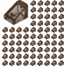 LEGO Yedek Parçalar: Slope: 100 Adet 1X1X2/3 Şeffaf Kahverengi - Trans Brown 54200