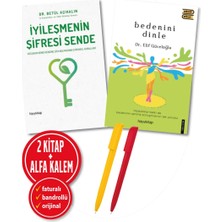 Hayy Kitap Alfa Kalem+Iyileşmenin Şifresi Sende+Bedenini Dinle / Betül Açıkalın, Elif Güveloğlu 2 Kitap Sağlık