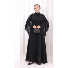Bym Fashion Kloş Etek Tunik Takım 8028 Siyah