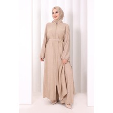 Bym Fashion 8031 Çiçek Desenli Keten Üçlü Takım Taş