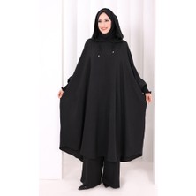 Bym Fashion Yarasakol Kapşonlu Ikili Takım 8033 Siyah