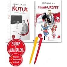 Ren Kitap Alfa Kalem+Çocuklar Için Nutuk+Çocuklar Için Cumhuriyet (Resimli Özel Baskı) / M.k. Atatürk 2 Kitap