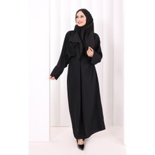 Bym Fashion Çapraz Bağlamalı Ipli Elbise 6083 Siyah