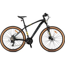 27.5j Kron Xc 100 Hd 21V Dağ Bisikleti - Mat Siyah Sarı Füme - 38 Kadro