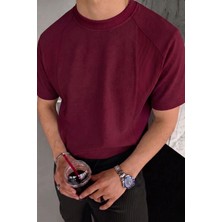 Genius Store  erkek Tişört Basic Bisiklet Yaka Tişört Rahat Kesim Dökümlü Günlük Spor Tshirt GARNİ-5050