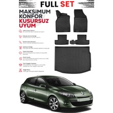 Ko Kaliteoto Renault Megane 3 Hatchback 2009 Model Bagaj Havuzu Paspas Set Premium Set