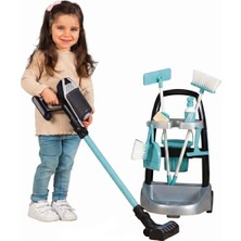 Smoby Sesli Rowenta x Force Flex Temizlik Arabası ve Elektrikli Süpürge
