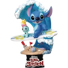 Beast Kingdom Lilo & Stitch: Stitch Sörfü DS-030 D-Sahne Serisi Heykeli - 16CM