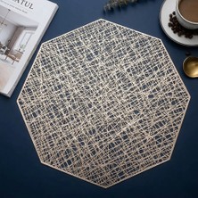 6’lı Gold Geometrik File Kesim Sekizgen Supla
