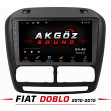 GÖZA-X Fıat Doblo 2010-2015 Multimedya Çerçevesi 9 Inç Soketleri Içinde