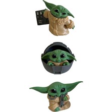 UDATOYS Star Wars Baby Yoda Grogu Yıldız Savaşları Figür Oyuncak Seti 3'lü